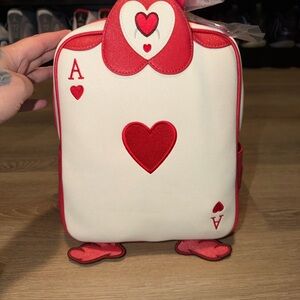 Red and White Heart Card A&W Loungefly